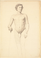 Male Nude Standing (study)