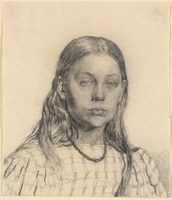 Study of a Girl (Ung Pige. Brystbillede)